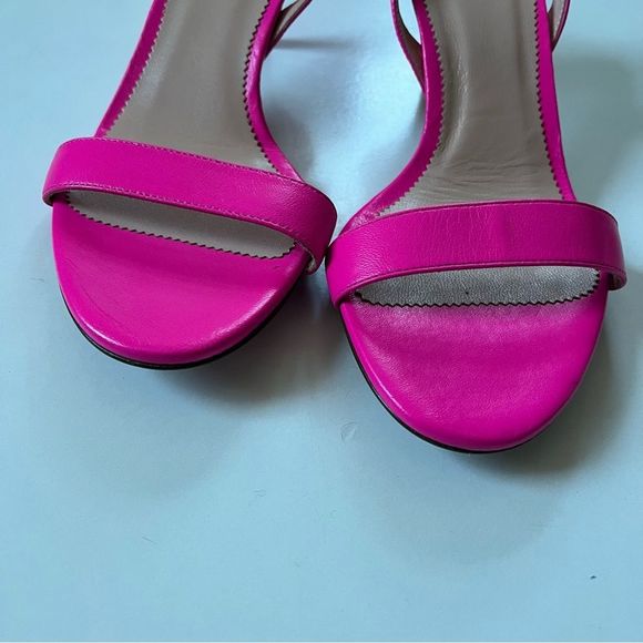 J.Crew Slingback sandals in leather neon pink - Picture 10 of 12
